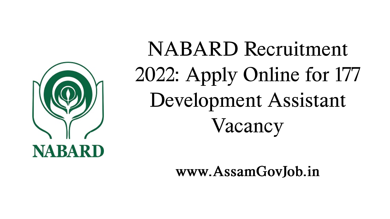 NABARD Recruitment 2022 Apply Online For 177 Development Assistant