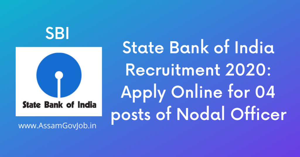 State Bank of India Recruitment 2020