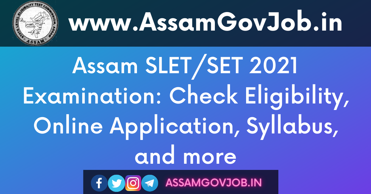 Assam SLET 2021