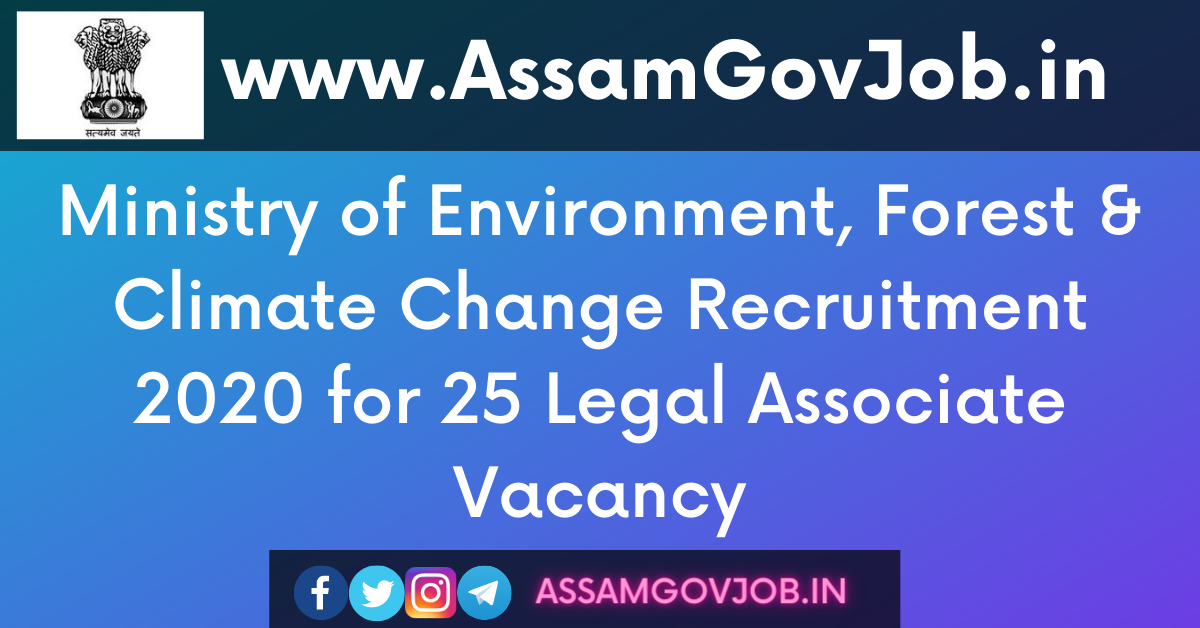 Ministry of Environment, Forest & Climate Change Recruitment