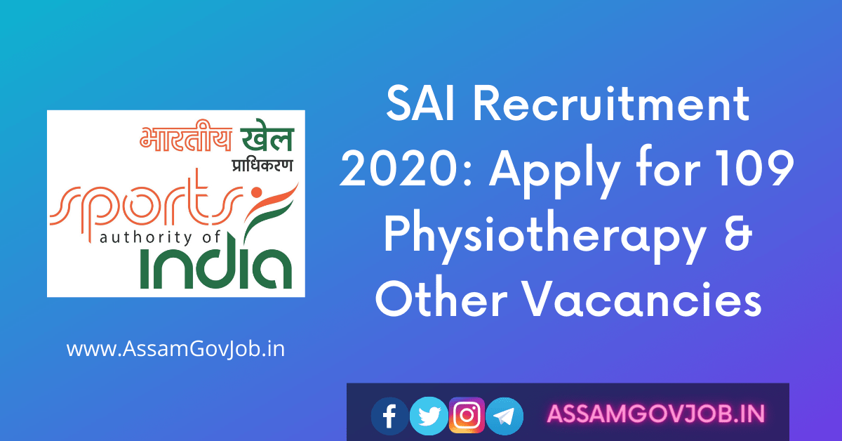 SAI Recruitment 2020