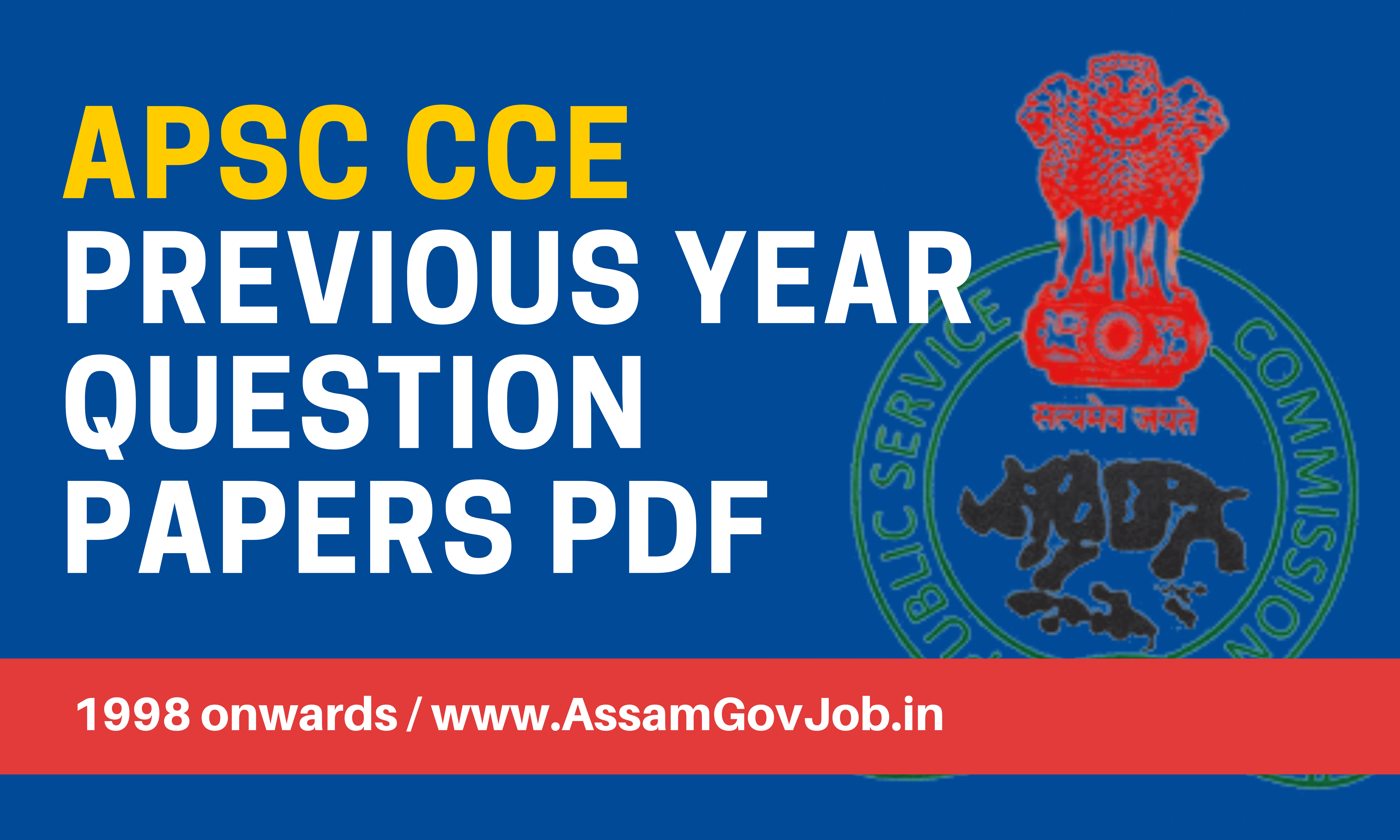 APSC Previous Year Question Papers