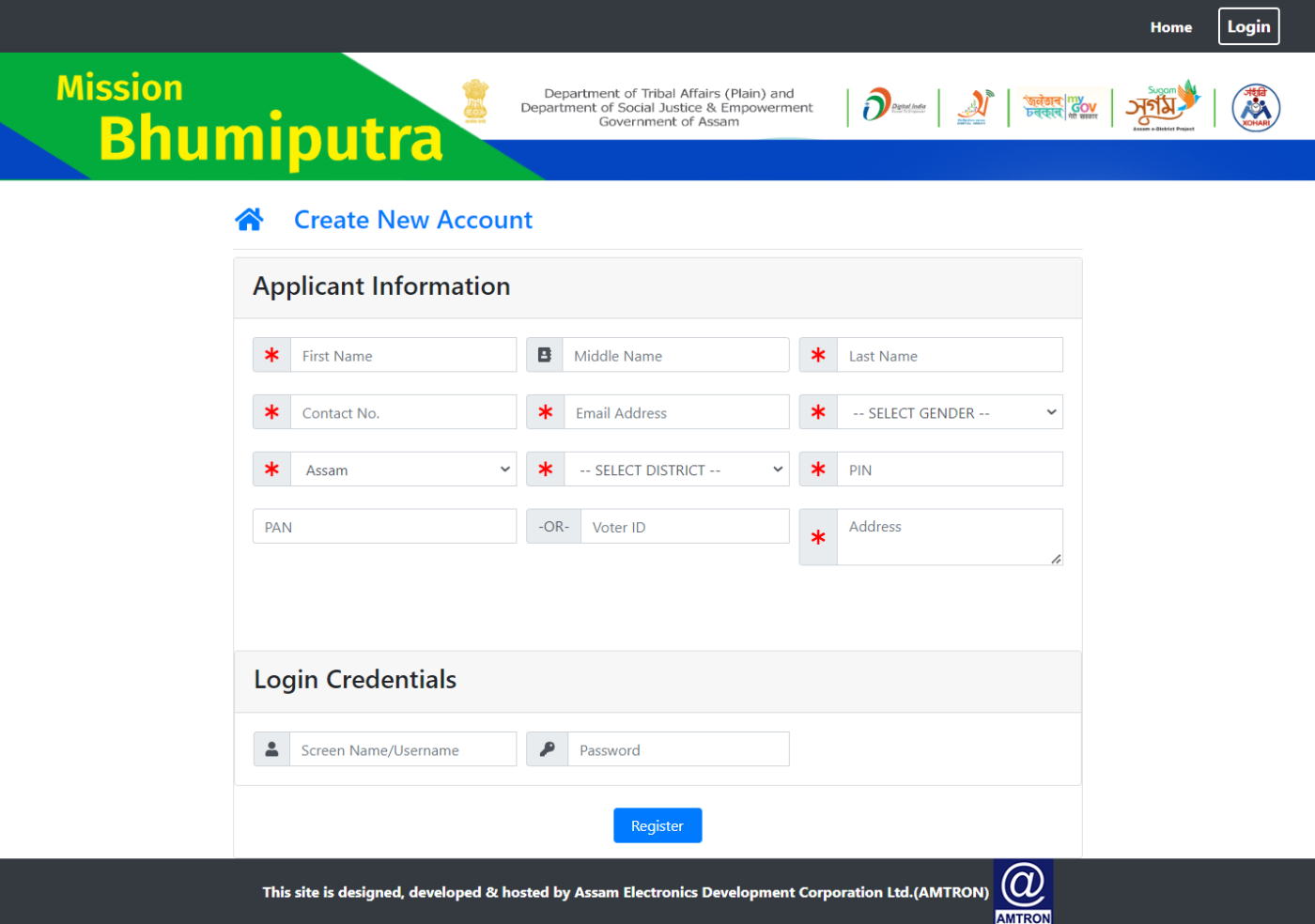 Mission Bhumiputra Portal Assam