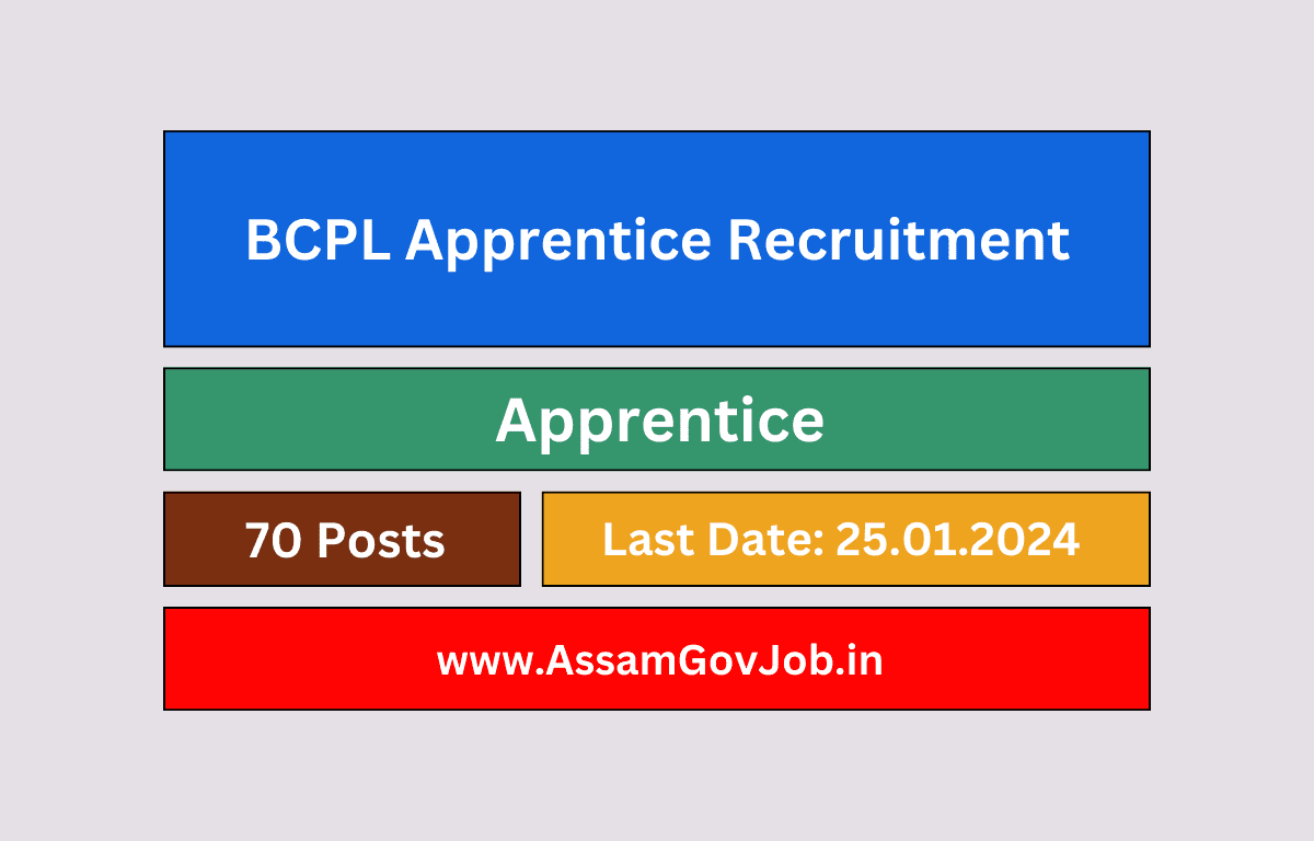 BCPL Apprentice Recruitment