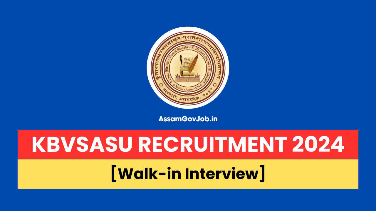 KBVSASU Recruitment 2024