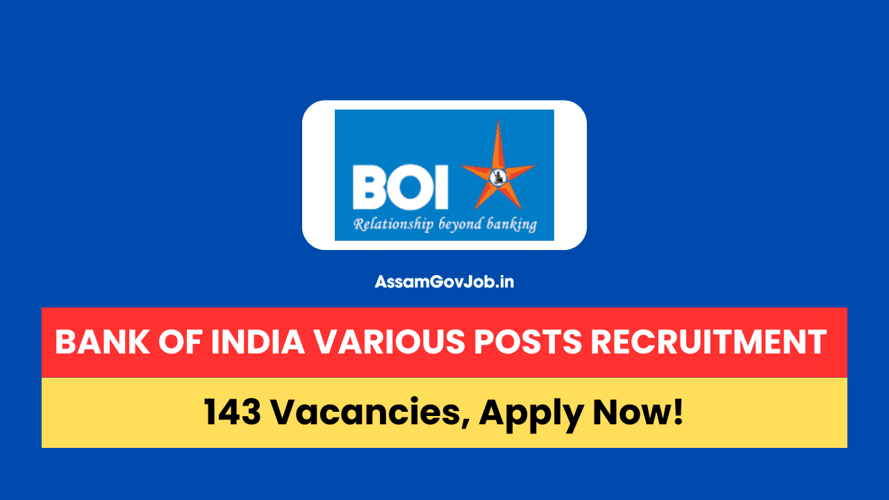Bank of India Various Posts Recruitment 2024