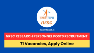 NRSC Research Personnel Posts Recruitment 2024