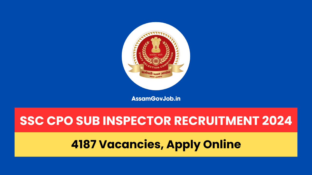 SSC CPO Sub Inspector Recruitment 2024