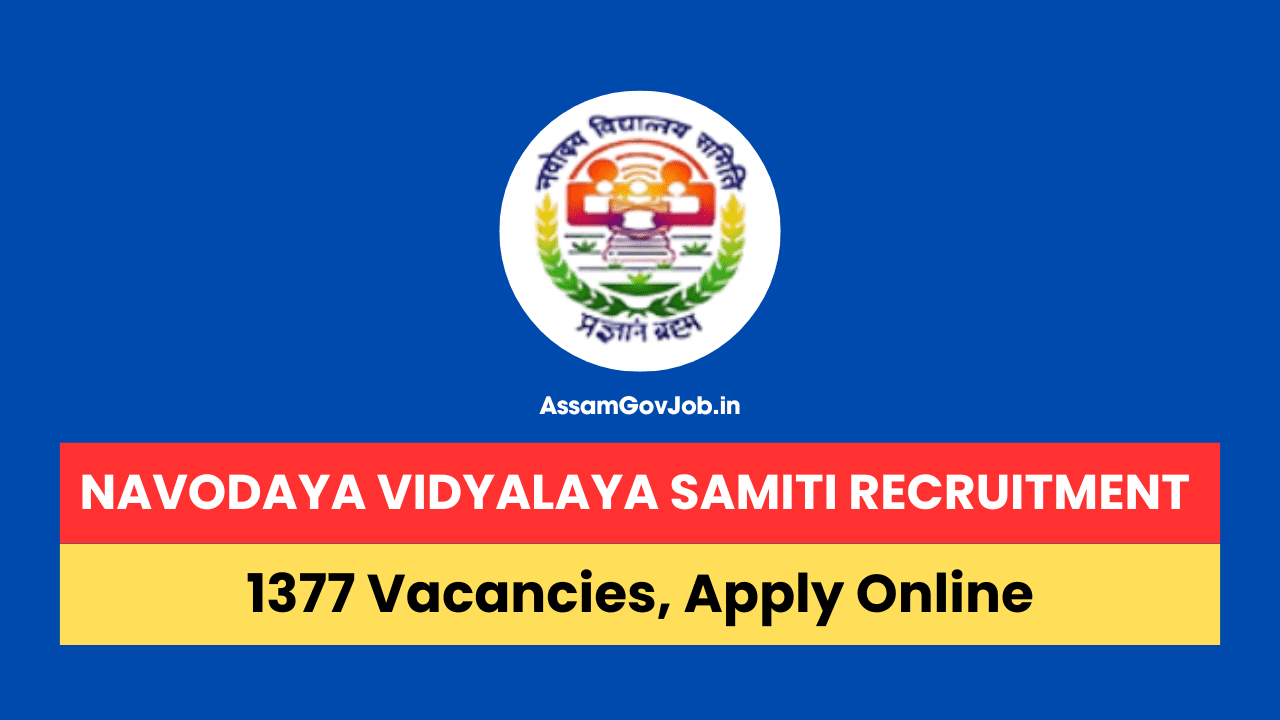 Navodaya Vidyalaya Samiti Recruitment 2024