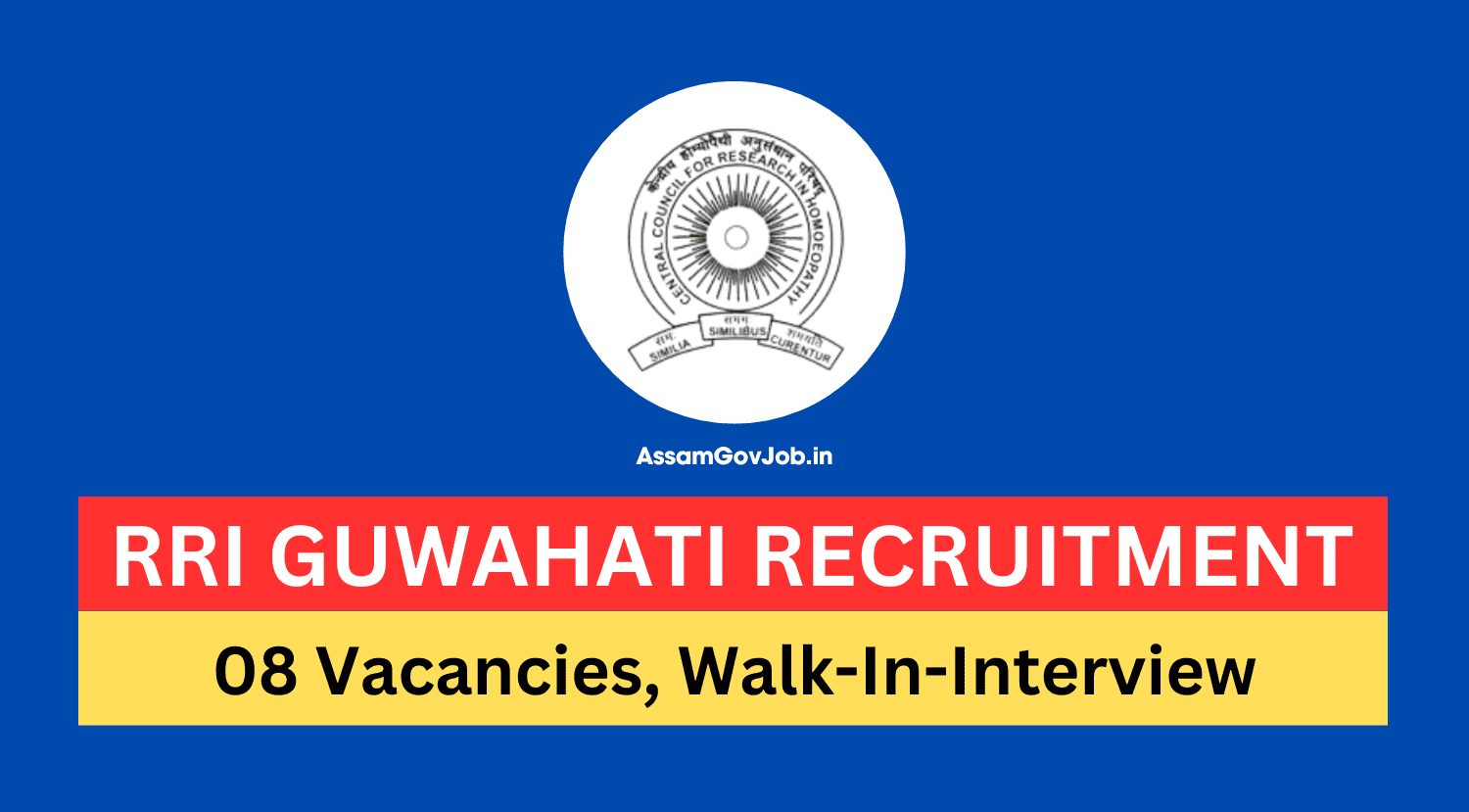 RRI Guwahati Recruitment 2024