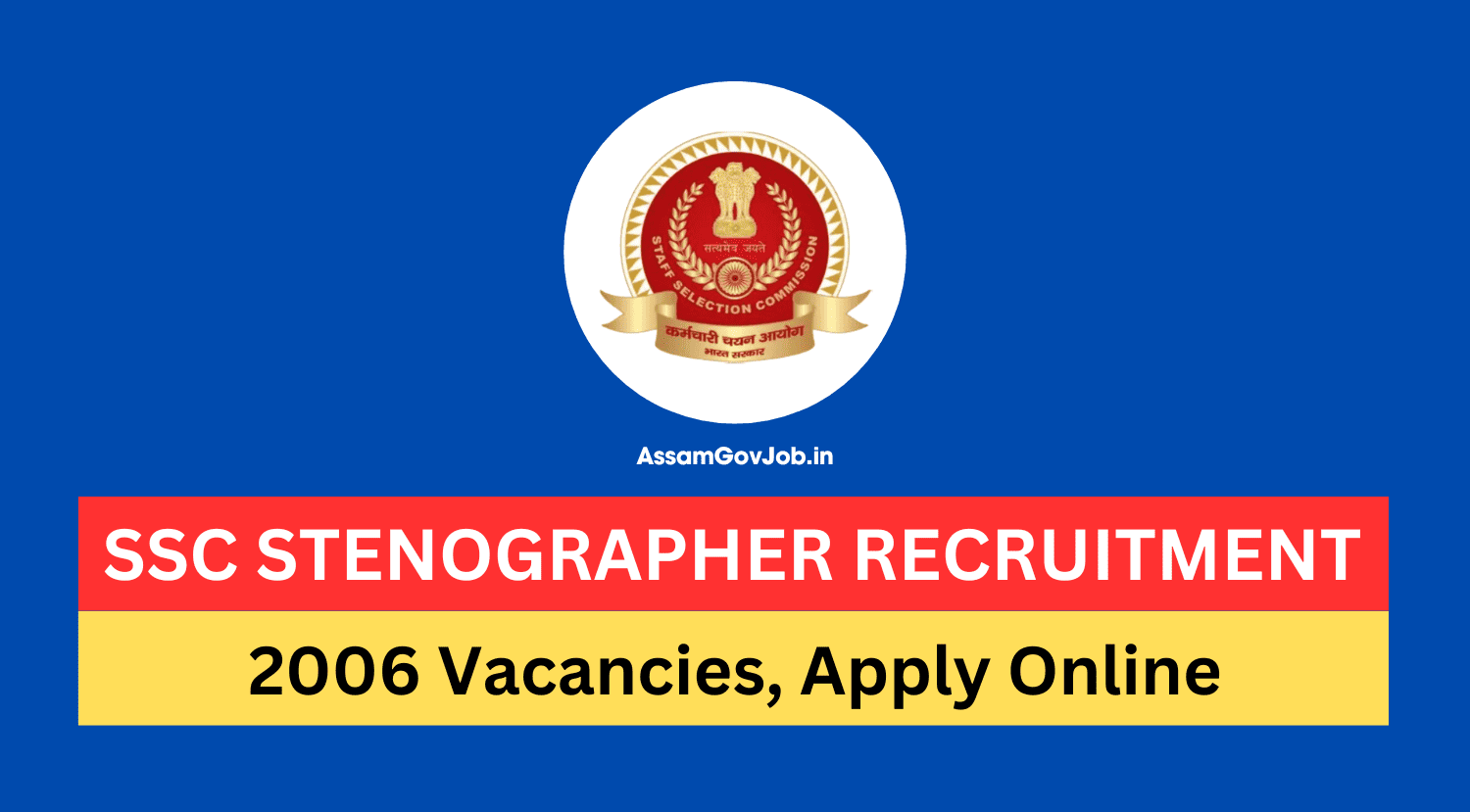 SSC Stenographer Recruitment 2024