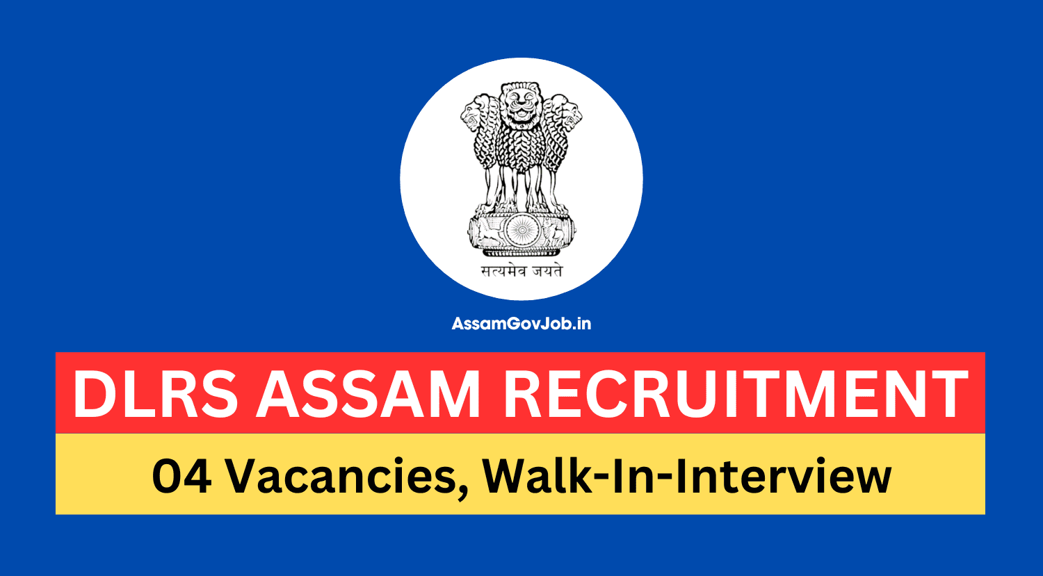 DLRS Assam Recruitment 2024